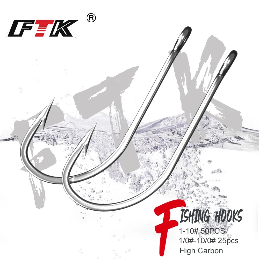 Fishing Hook Assortment - Haczyki wędkarskie FTK 1-10 # 50