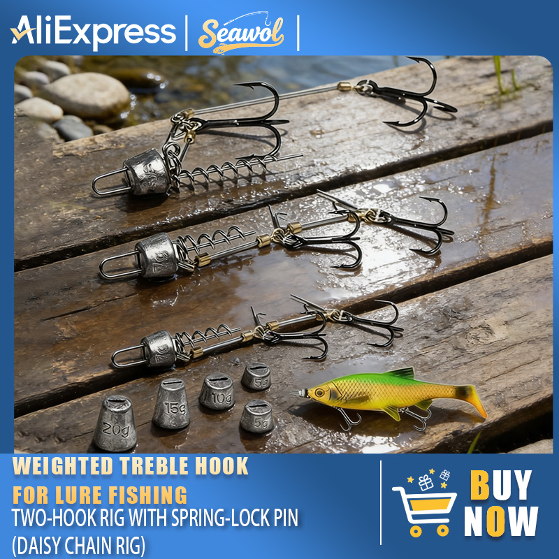 Zestawy haczyków wędkarskich z – Fishing Hook Treble recenzja i cena